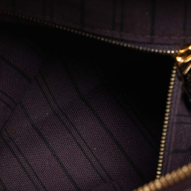 Pre Owned Louis Vuitton Aube Monogram Impreinte Leather Speedy 25 Bandouliere Bag