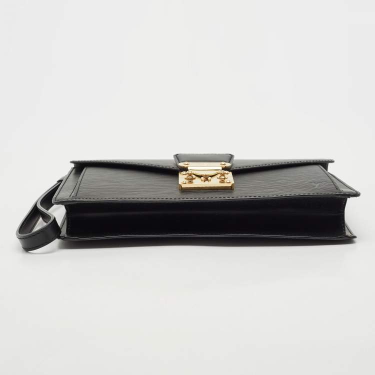 Pre Owned Louis Vuitton Black Epi Leather Sellier Dragonne Clutch