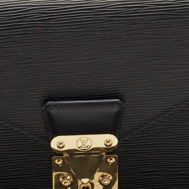 Pre Owned Louis Vuitton Black Epi Leather Sellier Dragonne Clutch