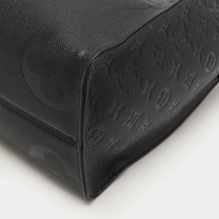 Pre Owned Louis Vuitton Black Monogram Empriente Leather Giant Onthego MM Bag