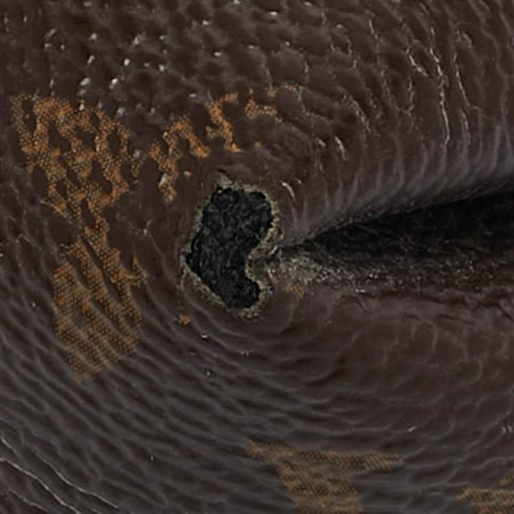 Pre Owned Louis Vuitton Black Monogram Canvas Pallas Chain Clutch