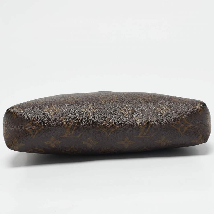 Pre Owned Louis Vuitton Black Monogram Canvas Pallas Chain Clutch