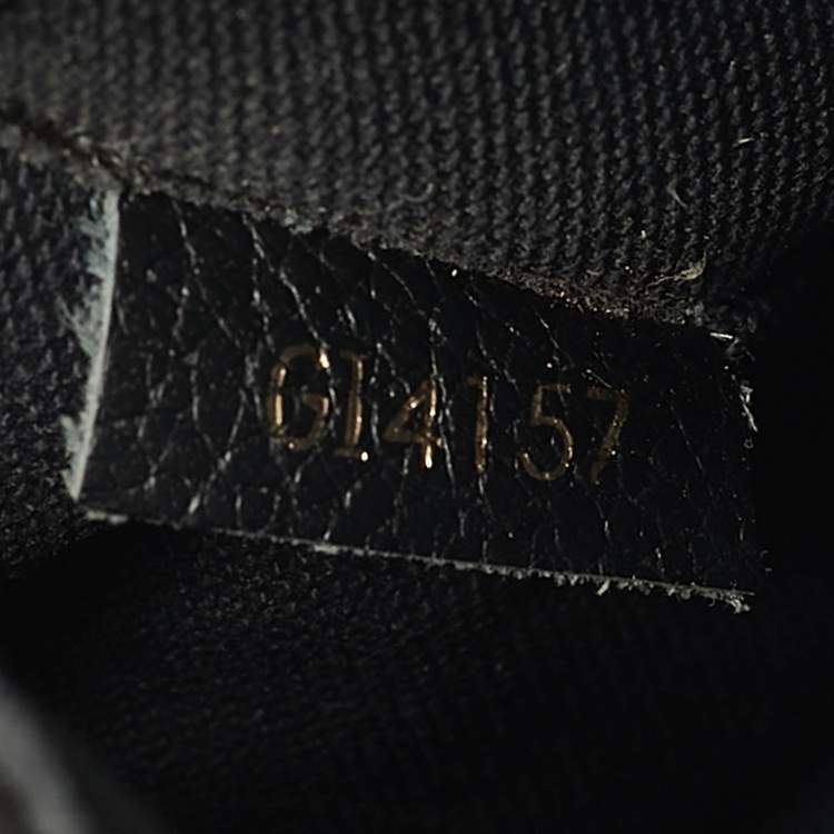 Pre Owned Louis Vuitton Black Monogram Canvas Pallas Chain Clutch