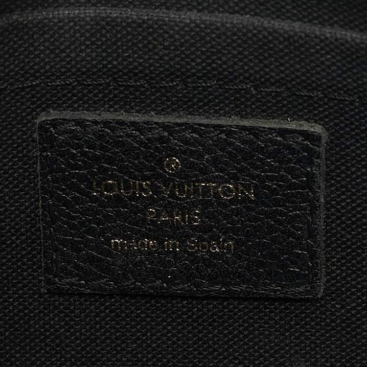 Pre Owned Louis Vuitton Black Monogram Canvas Pallas Chain Clutch