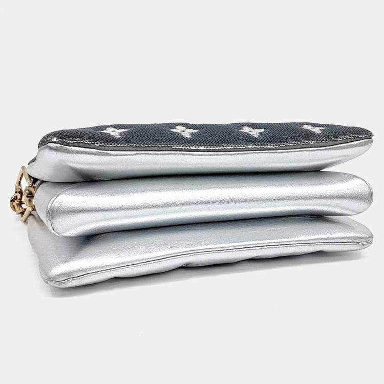Pre Owned Louis Vuitton Silver Leather Cusant BB bag
