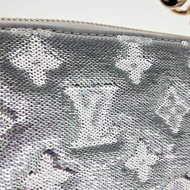 Pre Owned Louis Vuitton Silver Leather Cusant BB bag