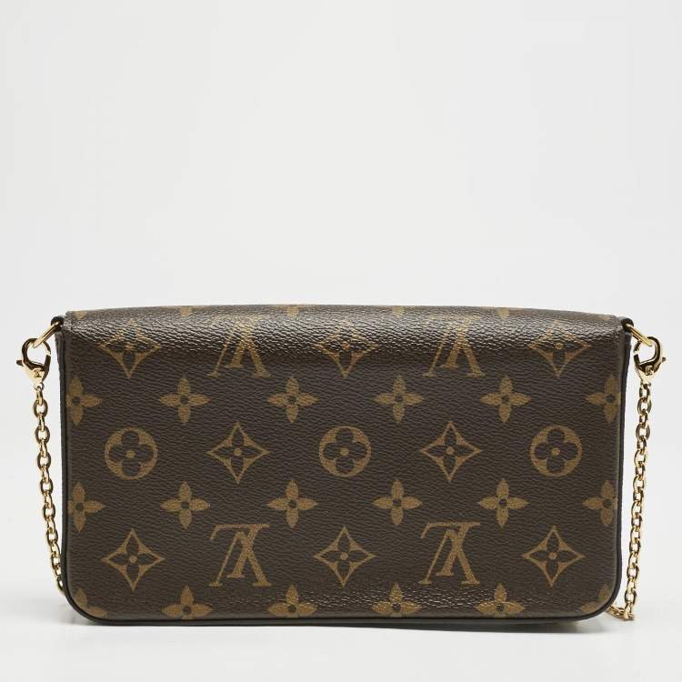 Pre Owned Louis Vuitton Monogram Canvas Limited Edition Vivienne Felicie Pochette Bag