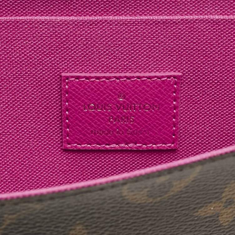 Pre Owned Louis Vuitton Monogram Canvas Limited Edition Vivienne Felicie Pochette Bag