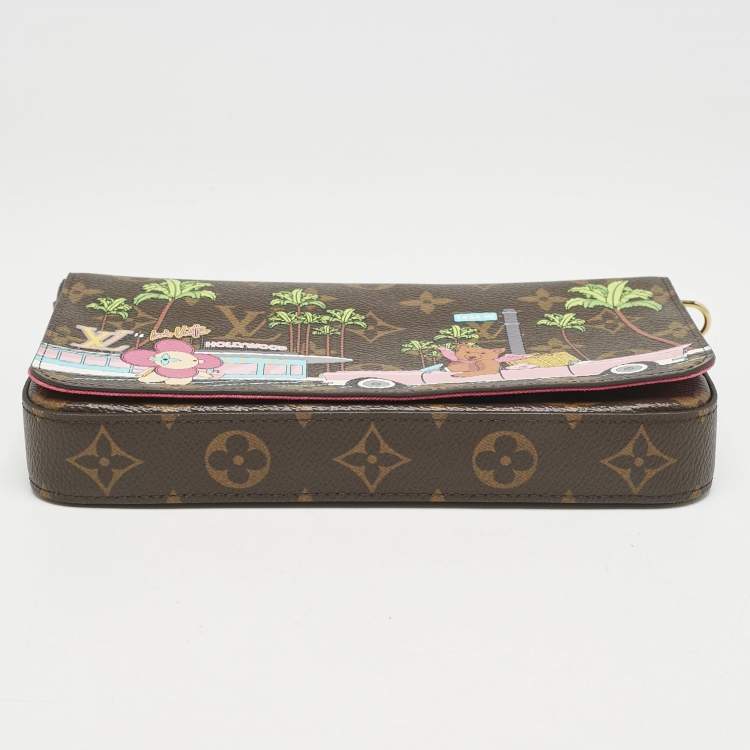 Pre Owned Louis Vuitton Monogram Canvas Limited Edition Vivienne Felicie Pochette Bag