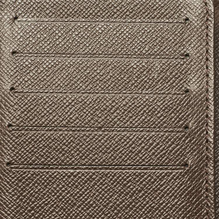 Pre Owned Louis Vuitton Damier Ebene Canvas Zippy Compact Wallet