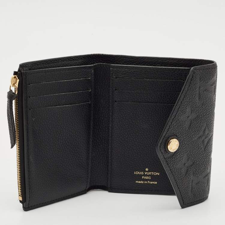 Pre Owned Louis Vuitton Black Empreinte Leather Victorine Wallet