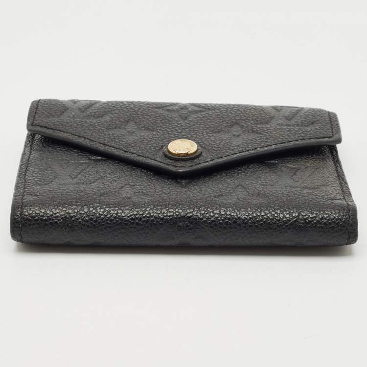 Pre Owned Louis Vuitton Black Empreinte Leather Victorine Wallet