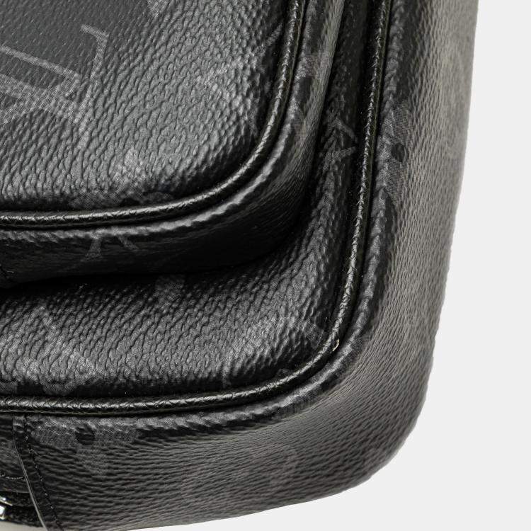Pre Owned Louis Vuitton Black Monogram Eclipse Taigarama Outdoor Pouch