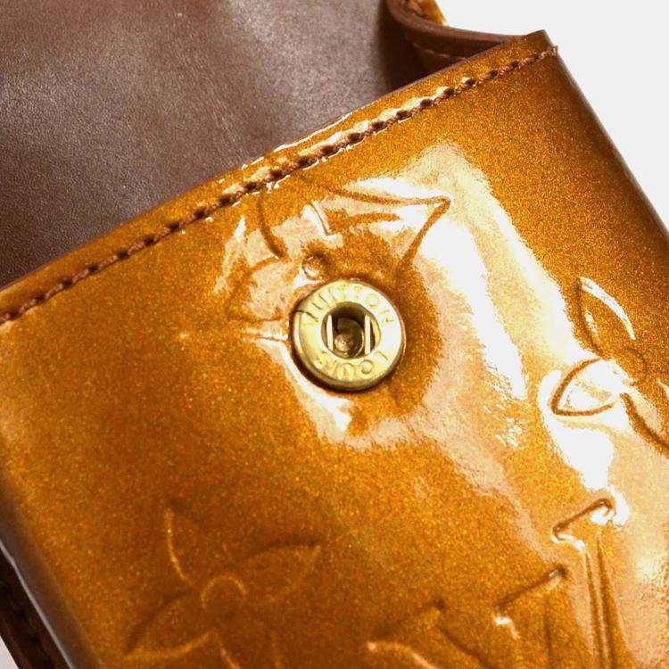 Pre Owned Louis Vuitton Vernis Greene Cigarette Case Shoulder Bag