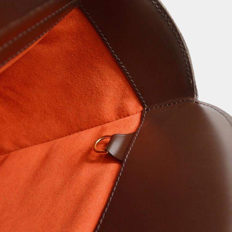 Pre Owned Louis Vuitton Brown Damier Ebene Canvas Sarria Seau Handbag