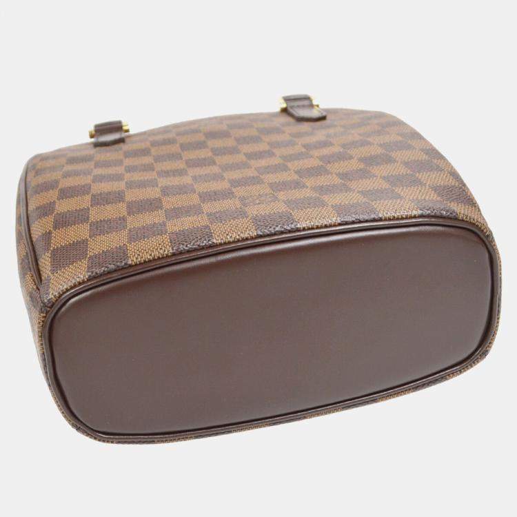 Pre Owned Louis Vuitton Brown Damier Ebene Canvas Sarria Seau Handbag