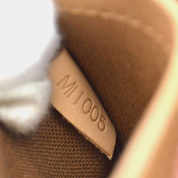 Pre Owned Louis Vuitton Brown Monogram Canvas Pochette Marelle Bum Bag