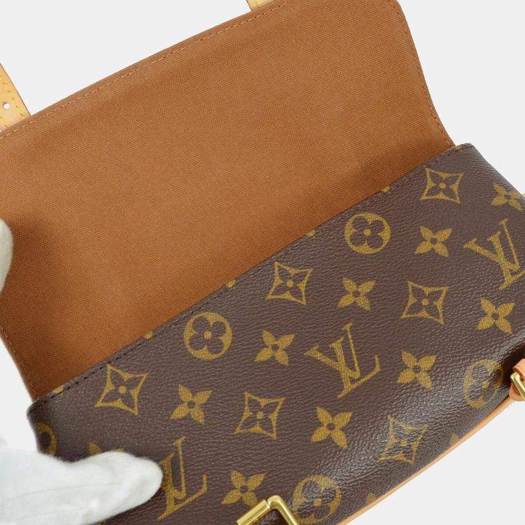 Pre Owned Louis Vuitton Brown Monogram Canvas Pochette Marelle Bum Bag