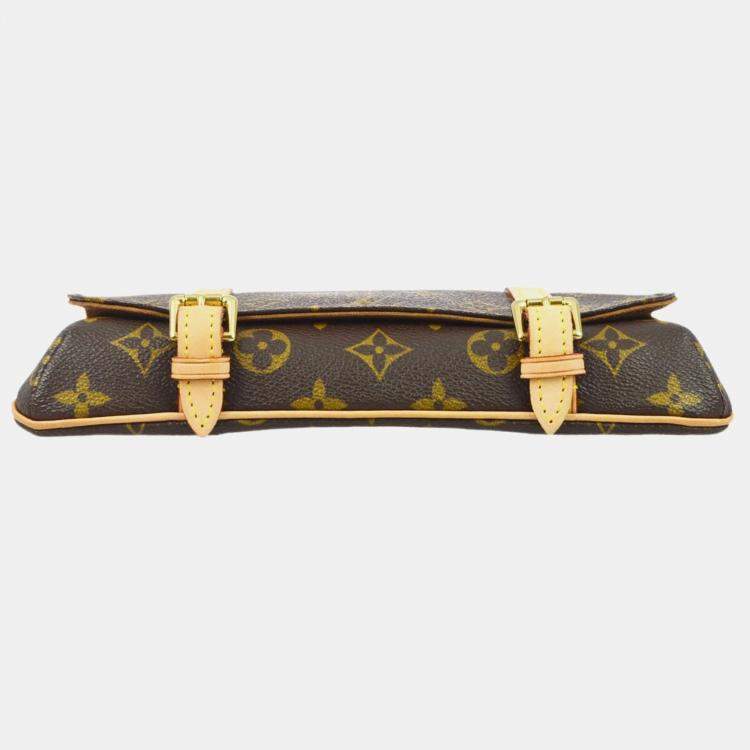 مملوكة مسبقًا Louis Vuitton Brown Monogram Canvas Pochette Marelle Bum Bag