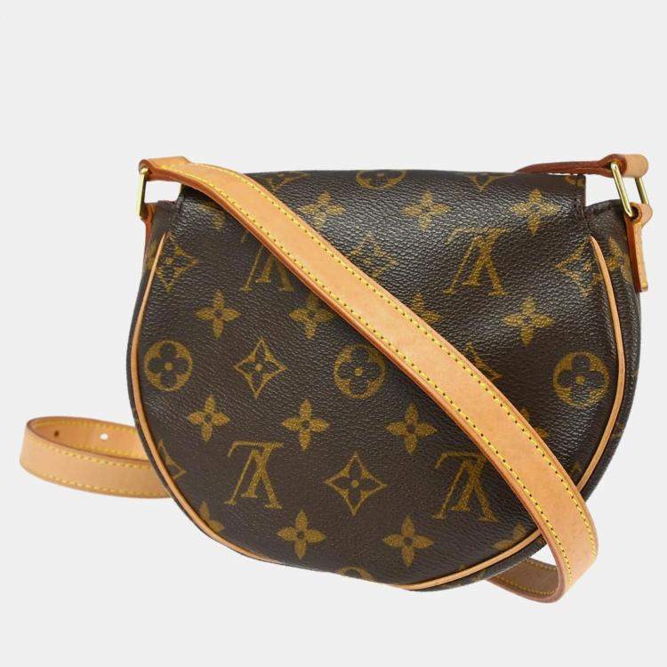 Pre Owned Louis Vuitton Brown Monogram Canvas Tambourine Shoulder Bag