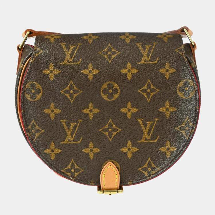 Pre Owned Louis Vuitton Brown Monogram Canvas Tambourine Shoulder Bag