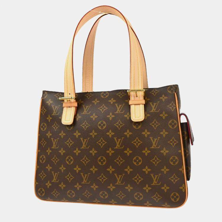 Pre Owned Louis Vuitton Brown Monogram Multipli Cite Tote Bag