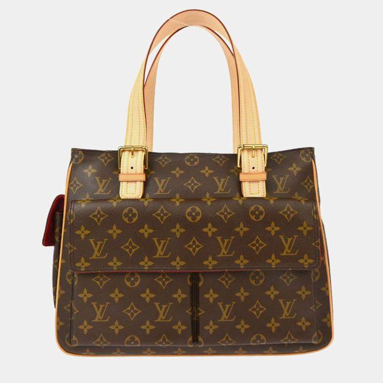 Pre Owned Louis Vuitton Brown Monogram Multipli Cite Tote Bag