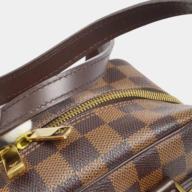 Pre Owned Louis Vuitton Brown Damier Cite MM Handbag
