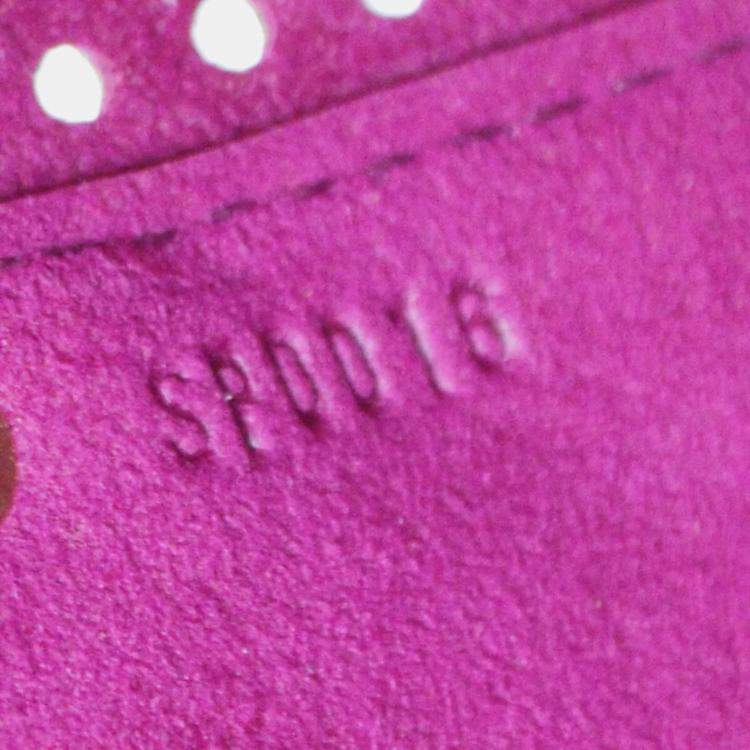 Pre Owned Louis Vuitton Fuchsia Monogram Perfo Speedy 30 Handbag