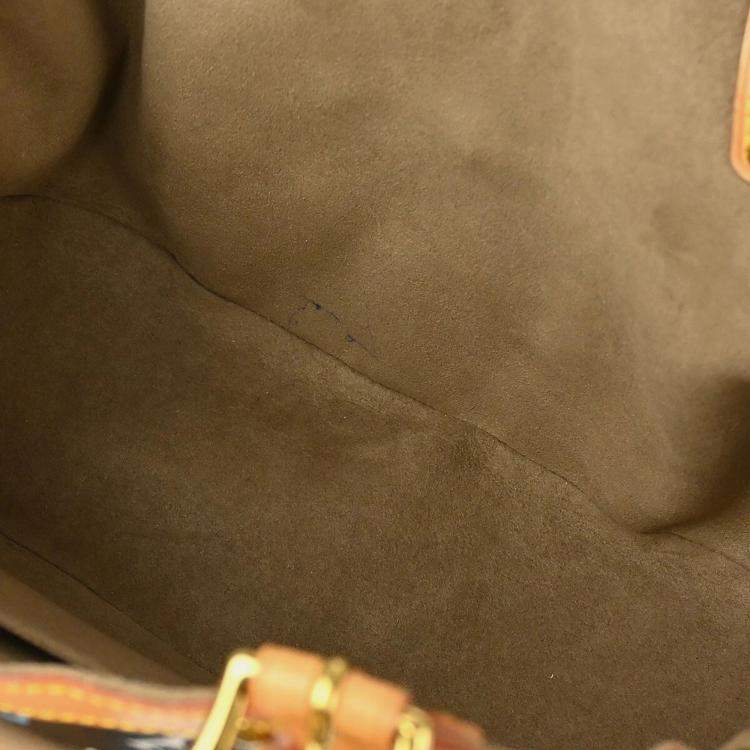 Pre Owned Louis Vuitton Black Monogram Multicolor Theda PM Handbag