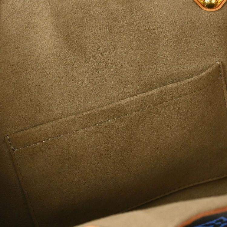 Pre Owned Louis Vuitton Black Monogram Multicolor Theda PM Handbag