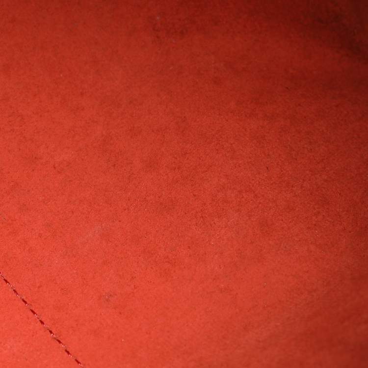 Pre Owned Louis Vuitton Red Epi Leather Keepall 50 Bag
