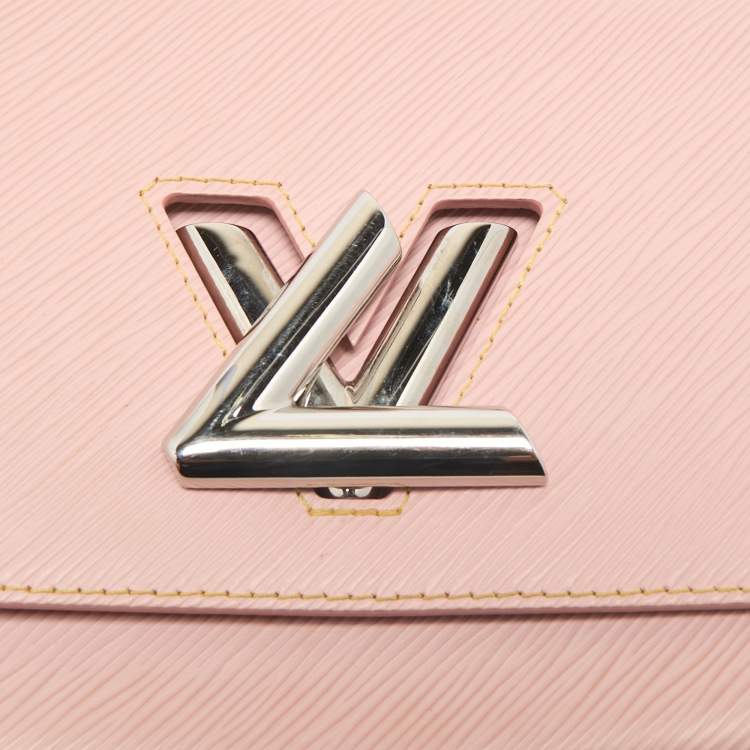 Pre Owned Louis Vuitton Rose Ballerine Epi Leather Twist Chain MM Bag