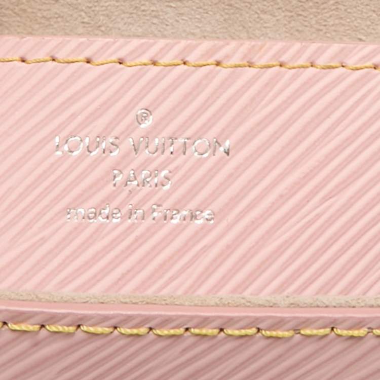 Pre Owned Louis Vuitton Rose Ballerine Epi Leather Twist Chain MM Bag