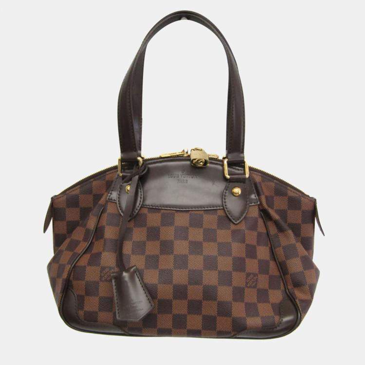 Pre Owned Louis Vuitton Damier Ebene Verona PM Shoulder Bag 