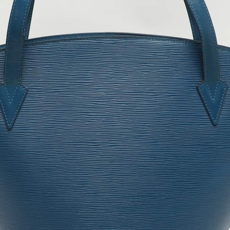 Pre Owned Louis Vuitton Blue Epi Leather Saint Jacques GM Bag