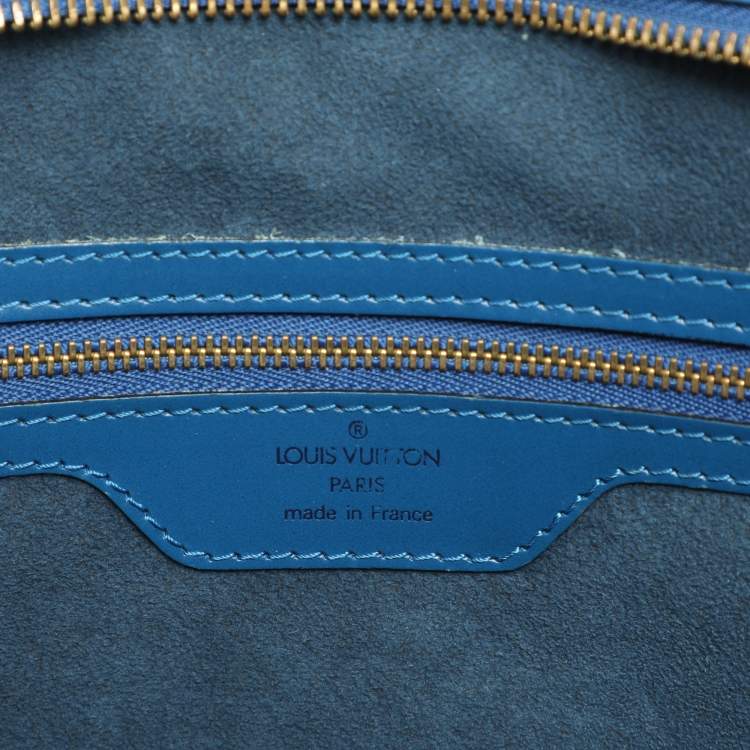 Pre Owned Louis Vuitton Blue Epi Leather Saint Jacques GM Bag