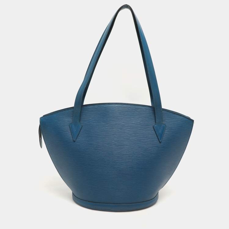 Pre Owned Louis Vuitton Blue Epi Leather Saint Jacques GM Bag