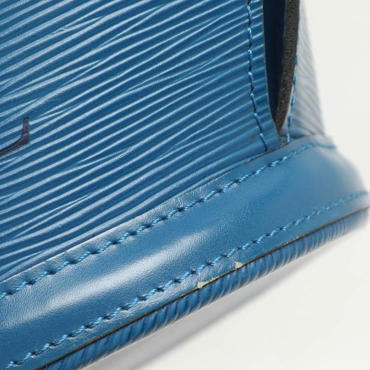 Pre Owned Louis Vuitton Blue Epi Leather Saint Jacques GM Bag