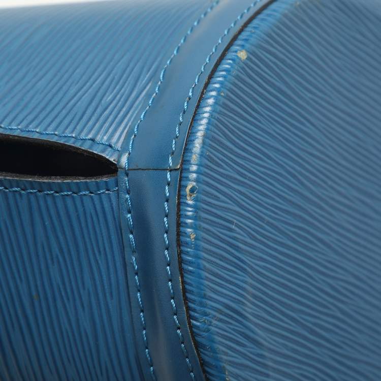 Pre Owned Louis Vuitton Blue Epi Leather Saint Jacques GM Bag