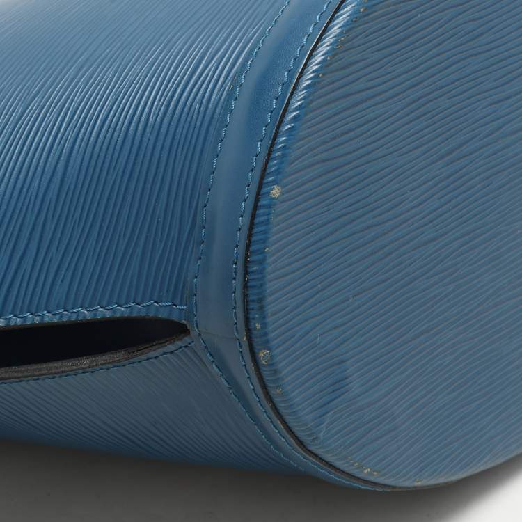 Pre Owned Louis Vuitton Blue Epi Leather Saint Jacques GM Bag