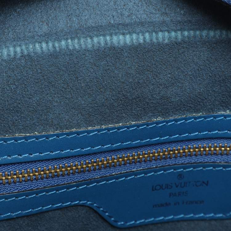 Pre Owned Louis Vuitton Blue Epi Leather Saint Jacques GM Bag