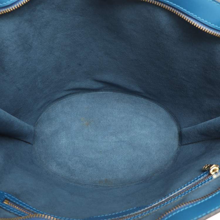 Pre Owned Louis Vuitton Blue Epi Leather Saint Jacques GM Bag