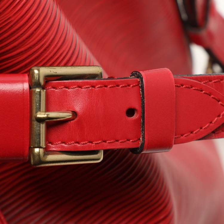 Pre Owned Louis Vuitton Red Epi Leather Petit Noe Bag