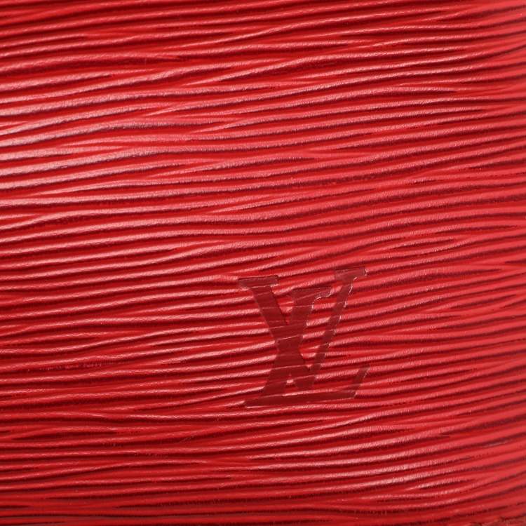 Pre Owned Louis Vuitton Red Epi Leather Petit Noe Bag