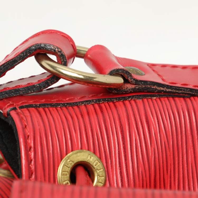 Pre Owned Louis Vuitton Red Epi Leather Petit Noe Bag