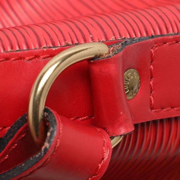 Pre Owned Louis Vuitton Red Epi Leather Petit Noe Bag