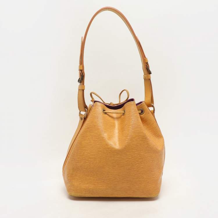 Pre Owned Louis Vuitton Tassil Yellow Epi Leather Petit Noe Bag