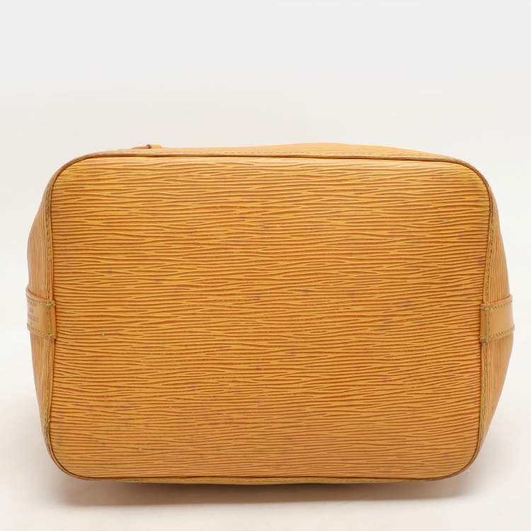 Pre Owned Louis Vuitton Tassil Yellow Epi Leather Petit Noe Bag