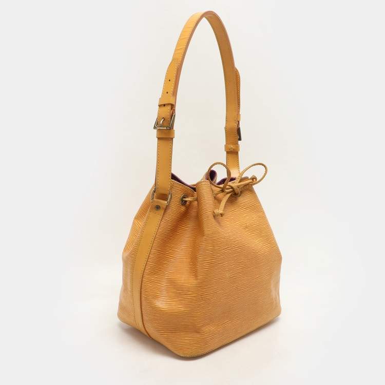 Pre Owned Louis Vuitton Tassil Yellow Epi Leather Petit Noe Bag